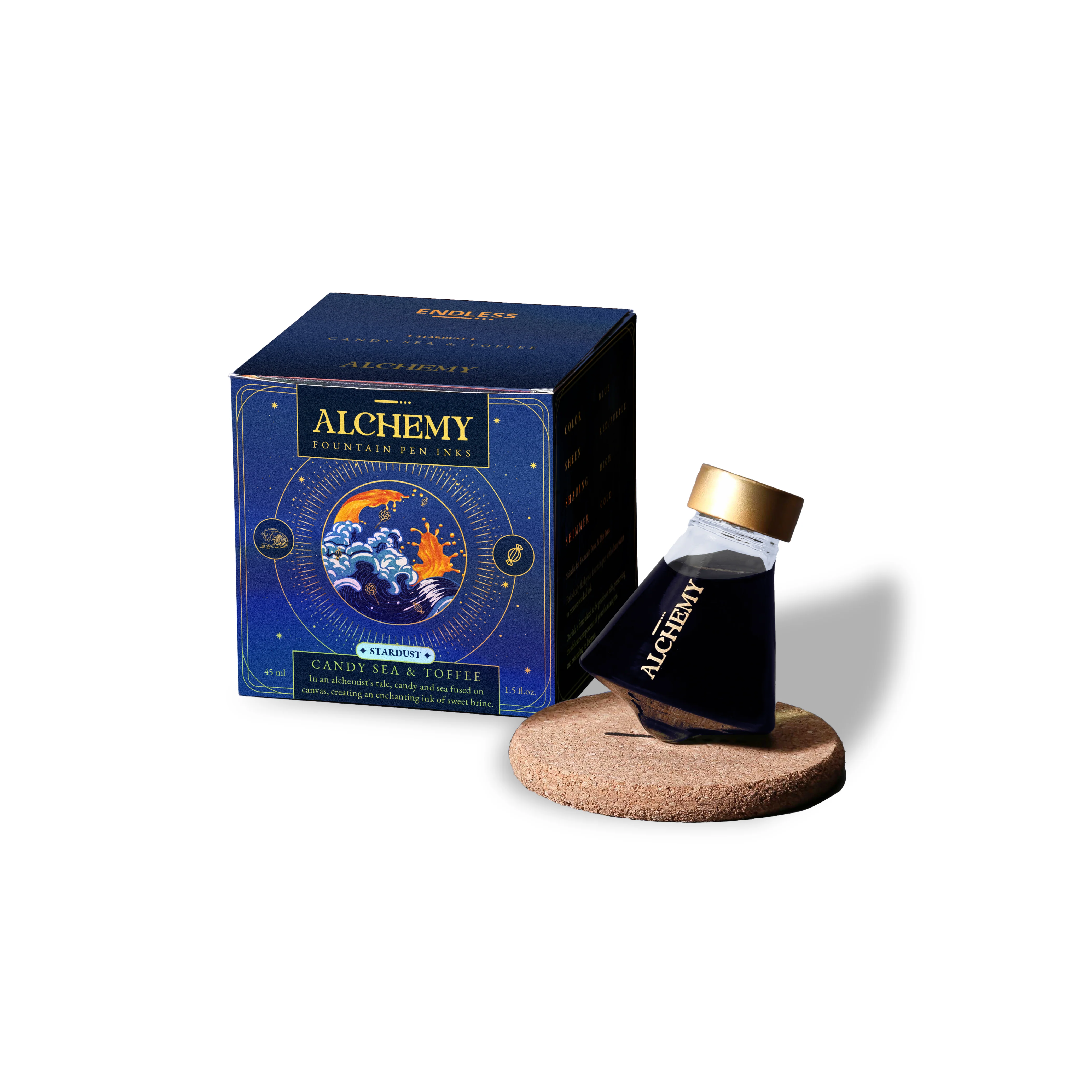 Endless Alchemy Fountain Pen Inks - Stardust - Candy Sea and Toffee 45 ML - Image 3