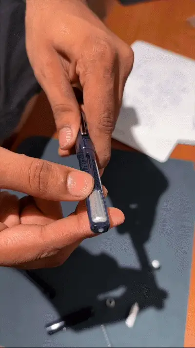 Endless LABS.12 Captiva ADVANCED Torque-Filler Fountain Pen - Deep Ocean Chrome - Image 10