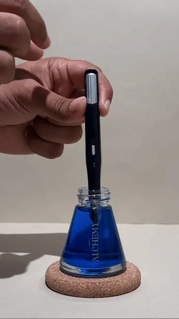 Endless LABS.12 Captiva ADVANCED Torque-Filler Fountain Pen - Deep Ocean Chrome - Image 11