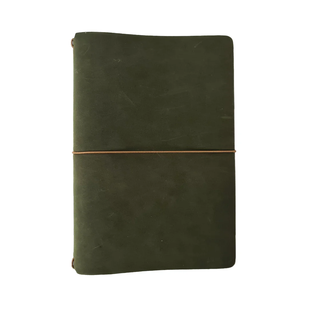 Explorer - Refillable Leather Journal Regalia Paper - Green - Image 3
