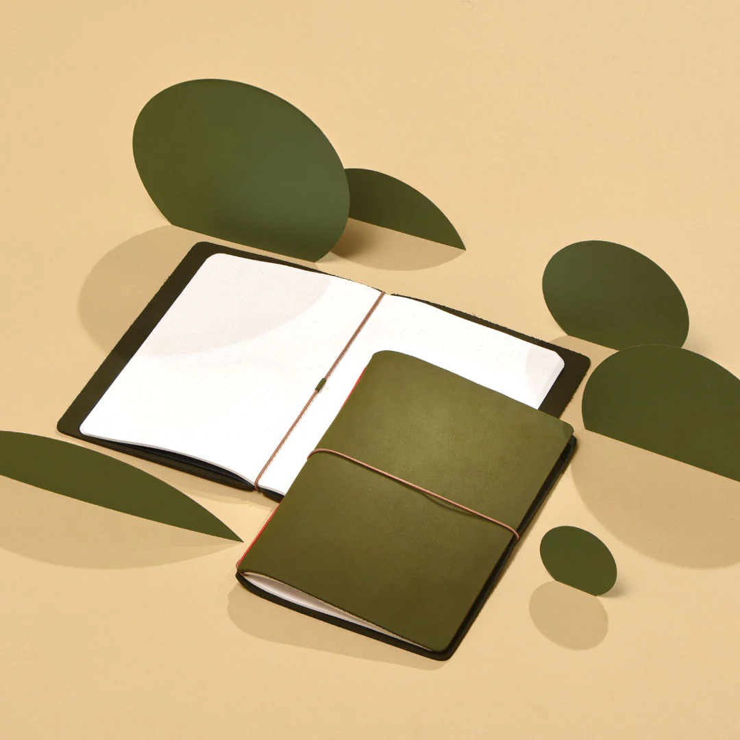 Explorer - Refillable Leather Journal Regalia Paper - Green - Image 6