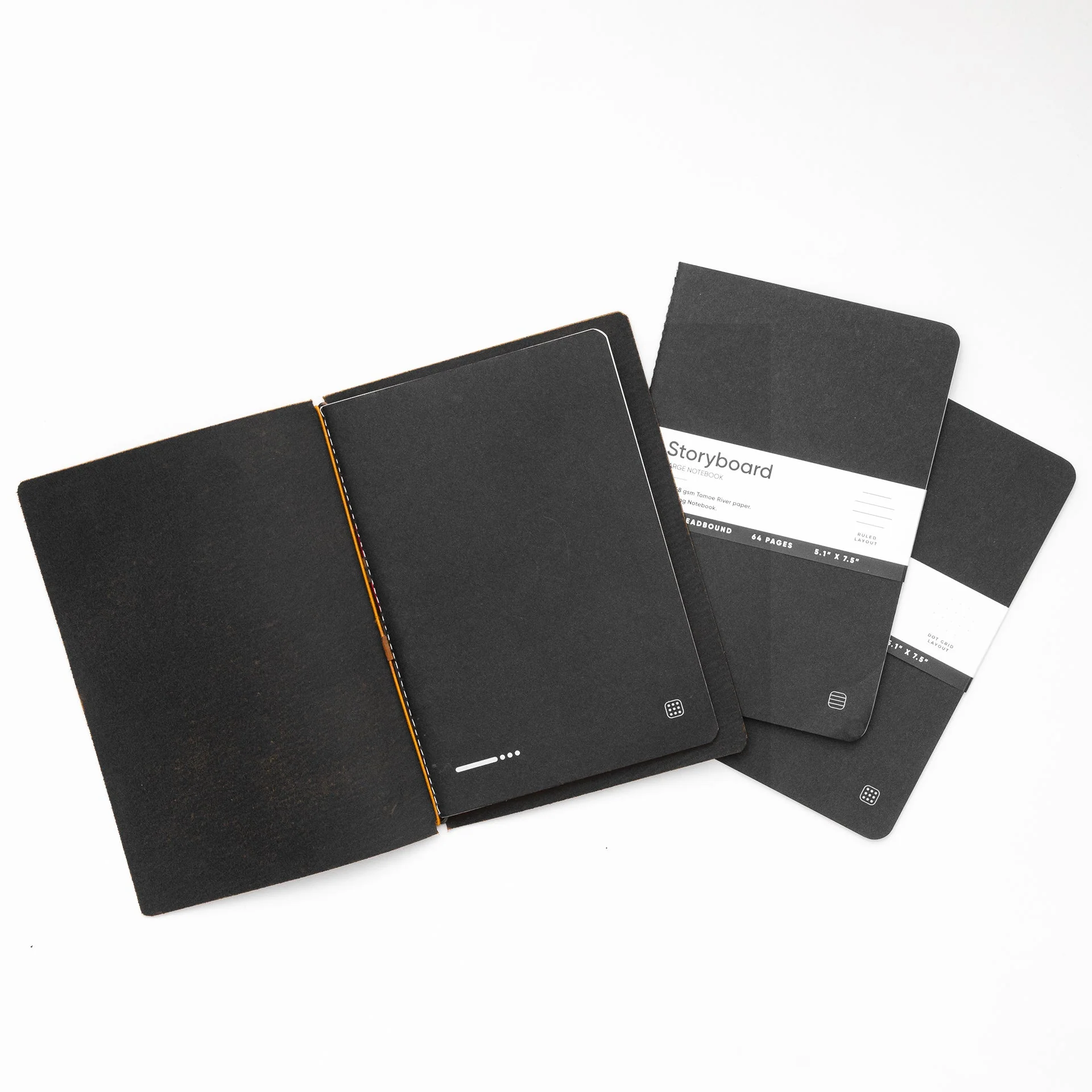 Explorer - Refillable Leather Journal Regalia Paper - Black - Image 5