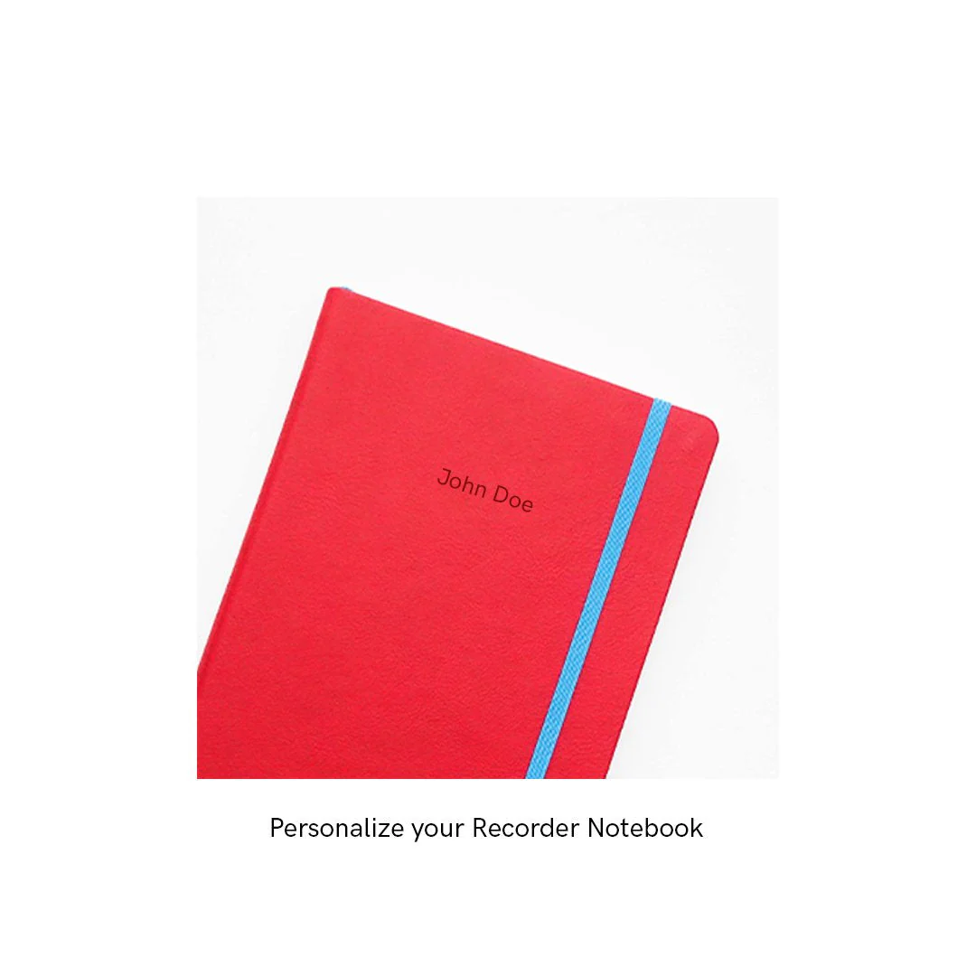 Recorder Notebook - Crimson Sky - Regalia Paper - A5 - Image 7