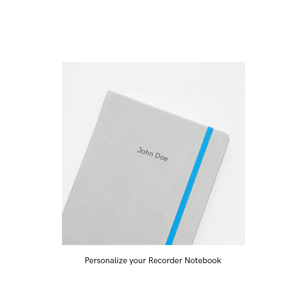 Recorder Notebook -  Mountain Snow - Regalia Paper - A5 - Image 7